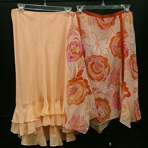 Lot of 2 casual corner skirts new